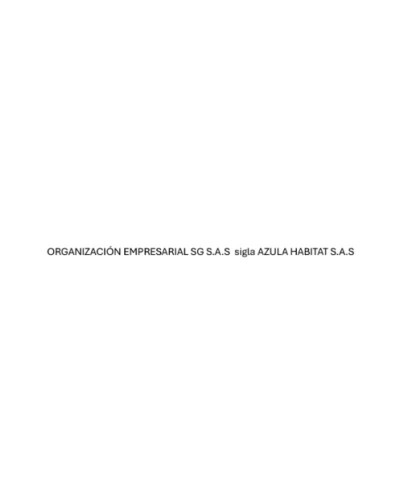 ORGANIZACIÓN EMPRESARIAL SG S.A.S